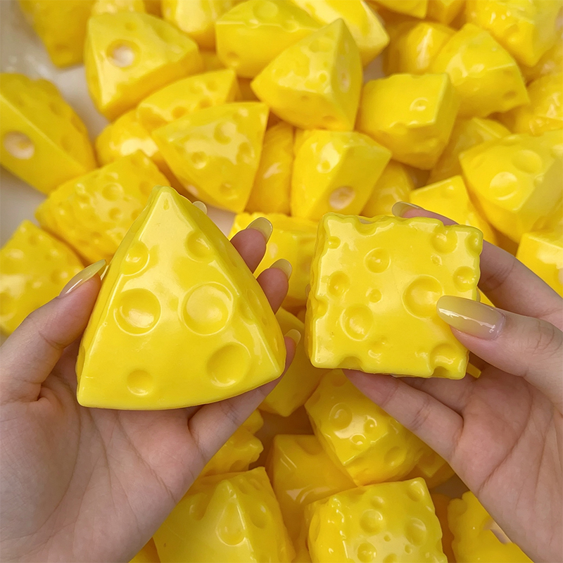 Electronics Latest Gadgets - Squishy Mini Cheese Cube Fidget Toys