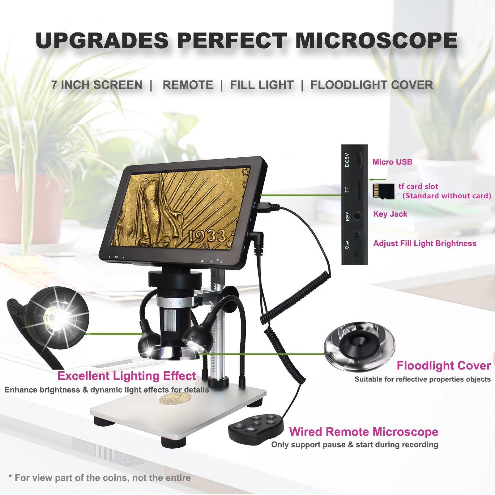 Usb Microscope Digital - Digital USB Microscope 1600X Magnification Mini