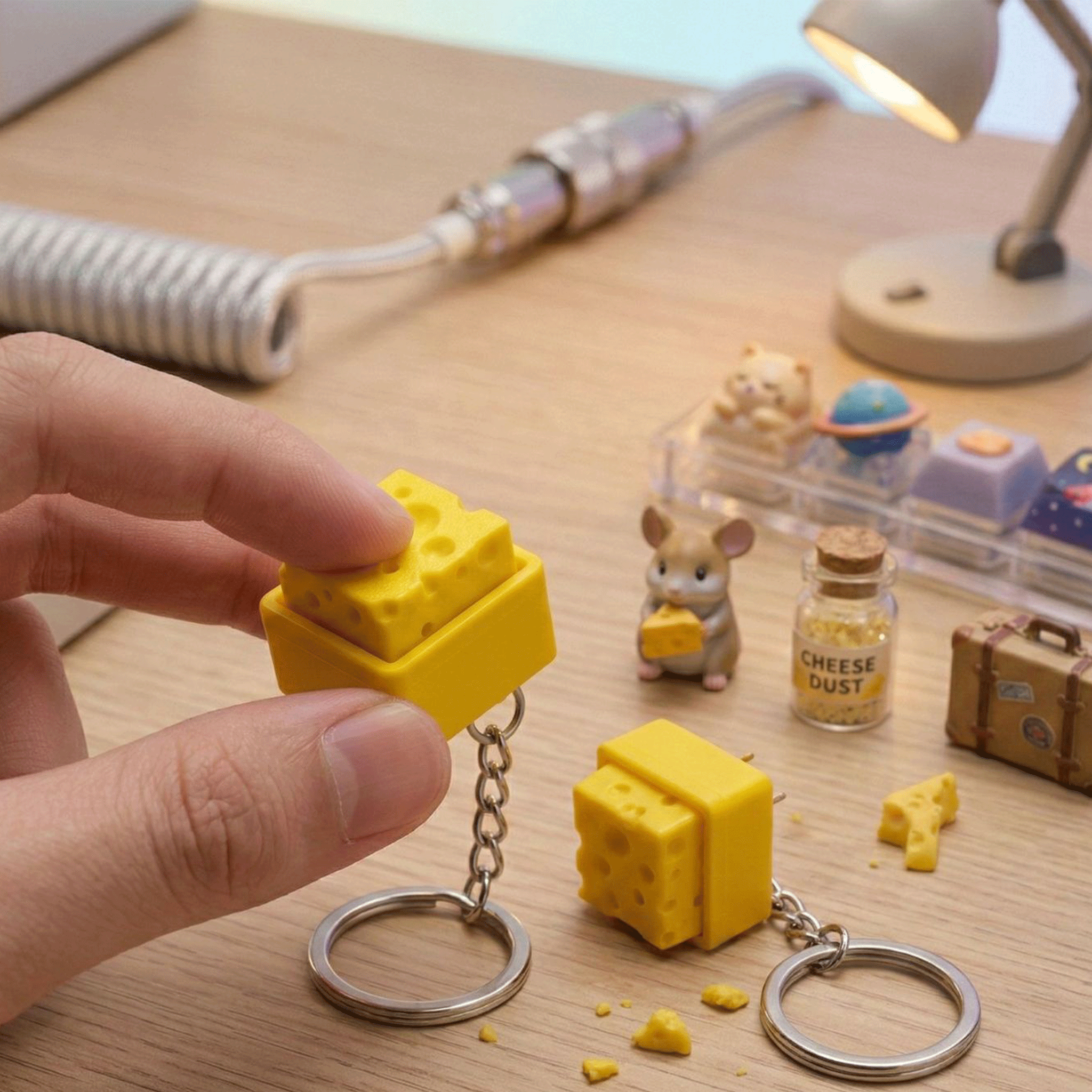 3D Printed Cheesy Key Fidget C - Electronics Latest Gadgets review and price