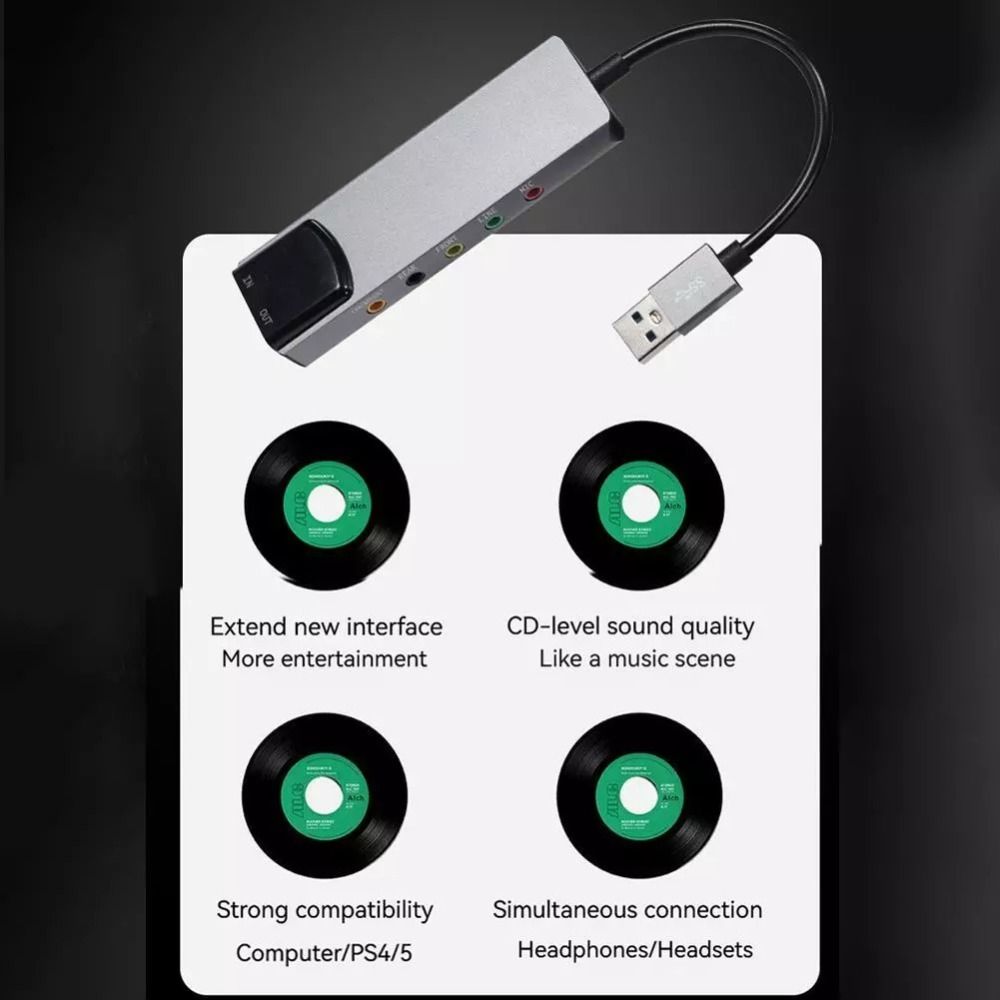 New USB Sound Card 7.1 5.1 Cha - Usb Sound Card External review and price