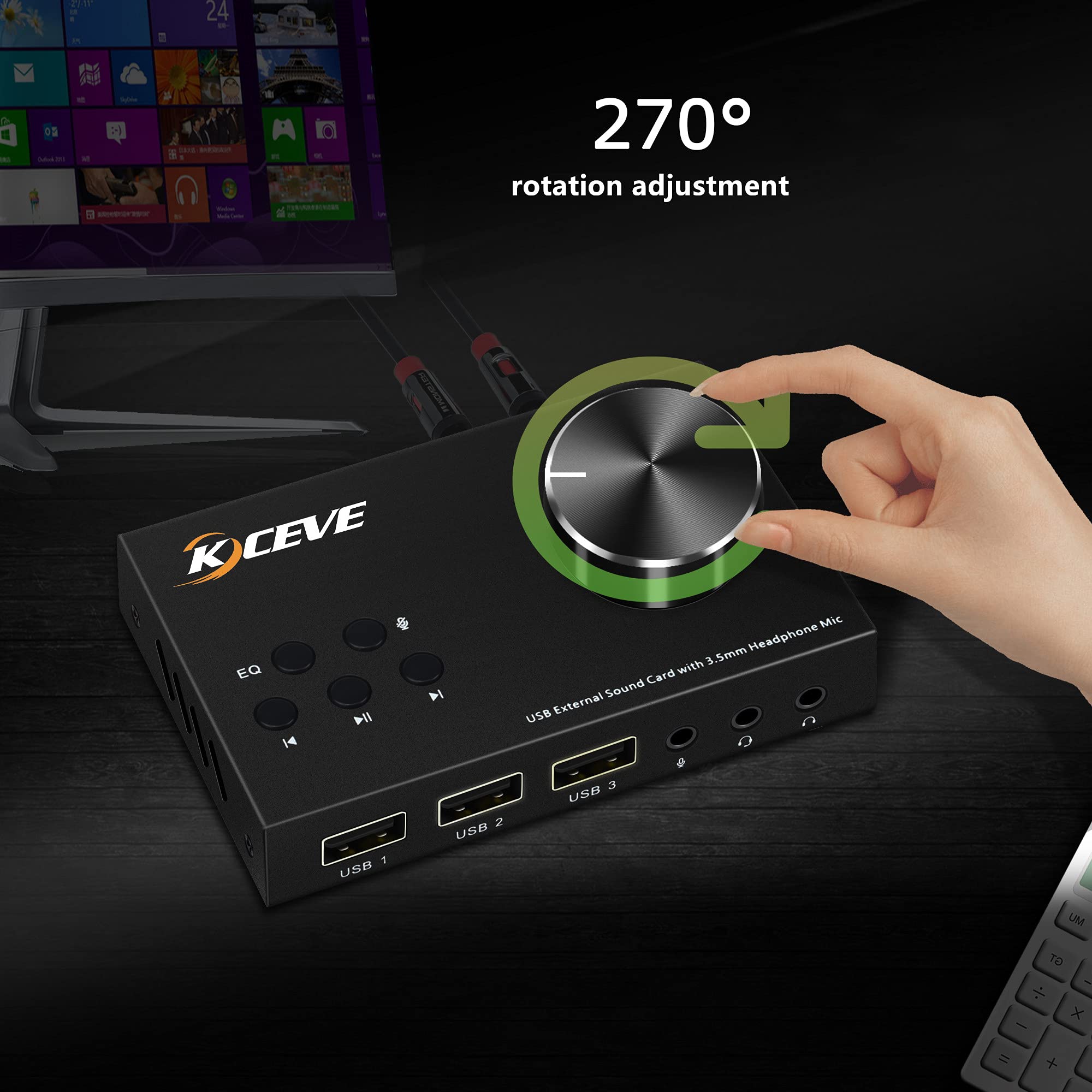 External Sound Card with Volum - Usb Sound Card External review and price