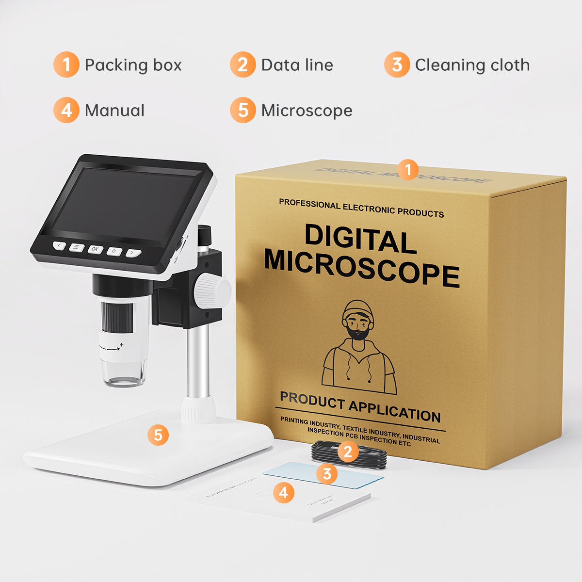 4.3-Inch Portable Electronic D - Usb Microscope Digital review and price