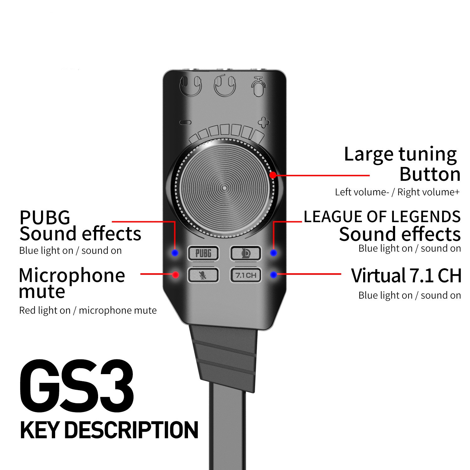 GS3 7.1 Channel Sound Card Con - Usb Sound Card External review and price