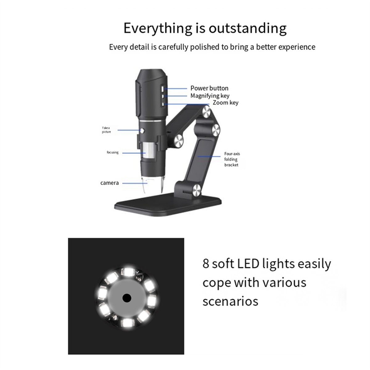 A06K Wireless Microscope,WiFi  - Usb Microscope Digital review and price