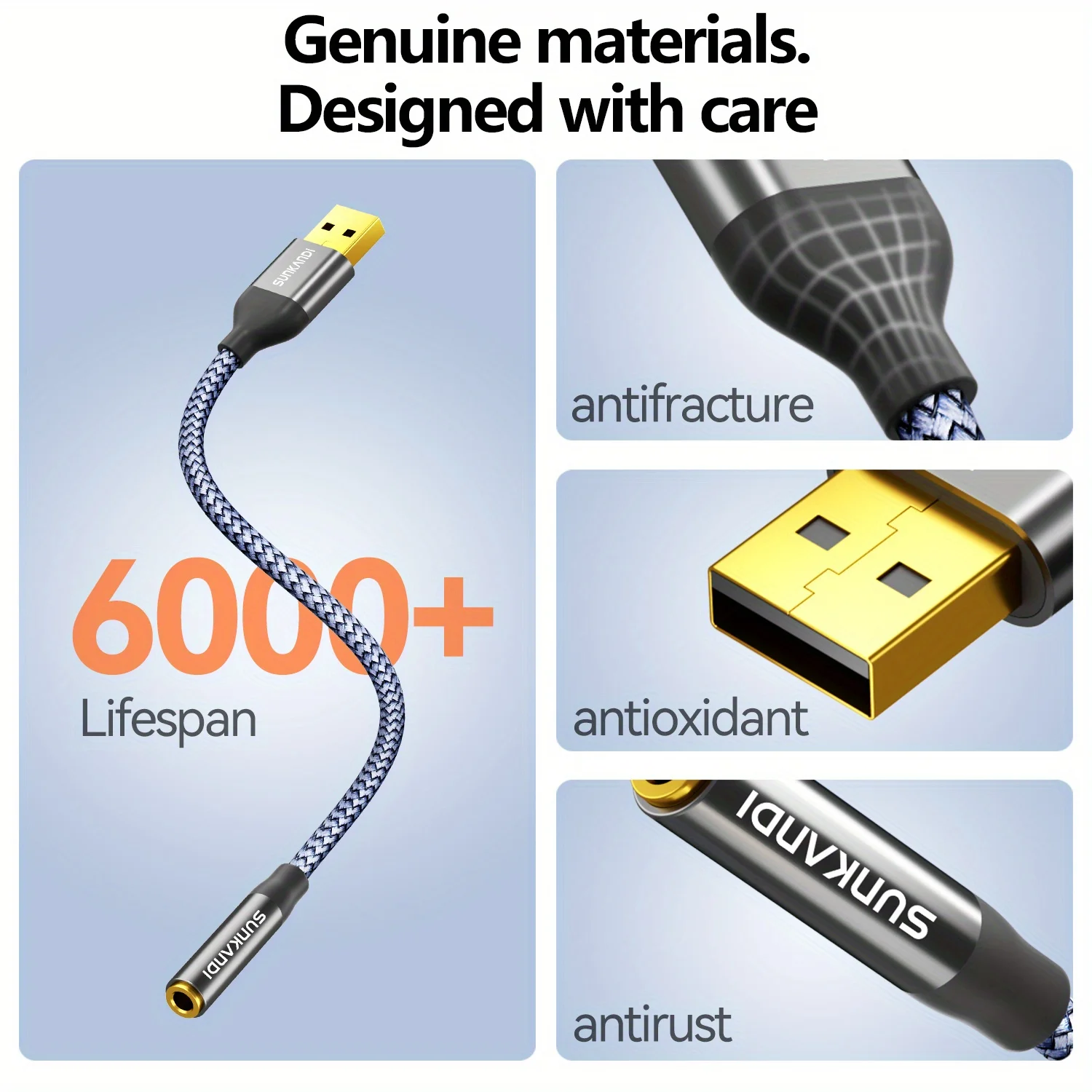 SUNKANDI USB to 3.5mm Audio Ja - Usb Sound Card External review and price