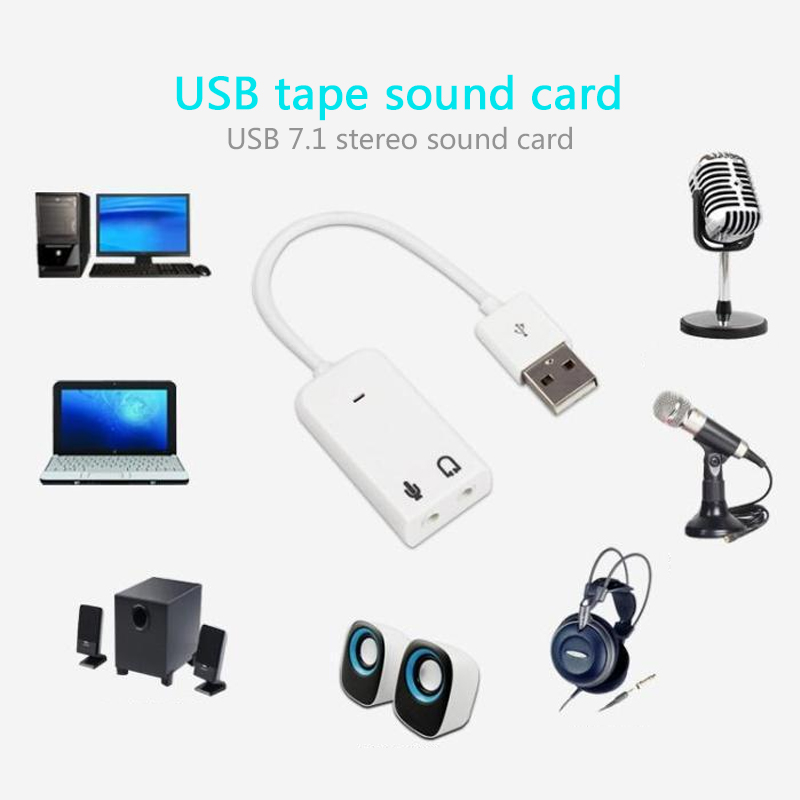 3D White 2.0 Virtual 7.1 Chann - Usb Sound Card External review and price