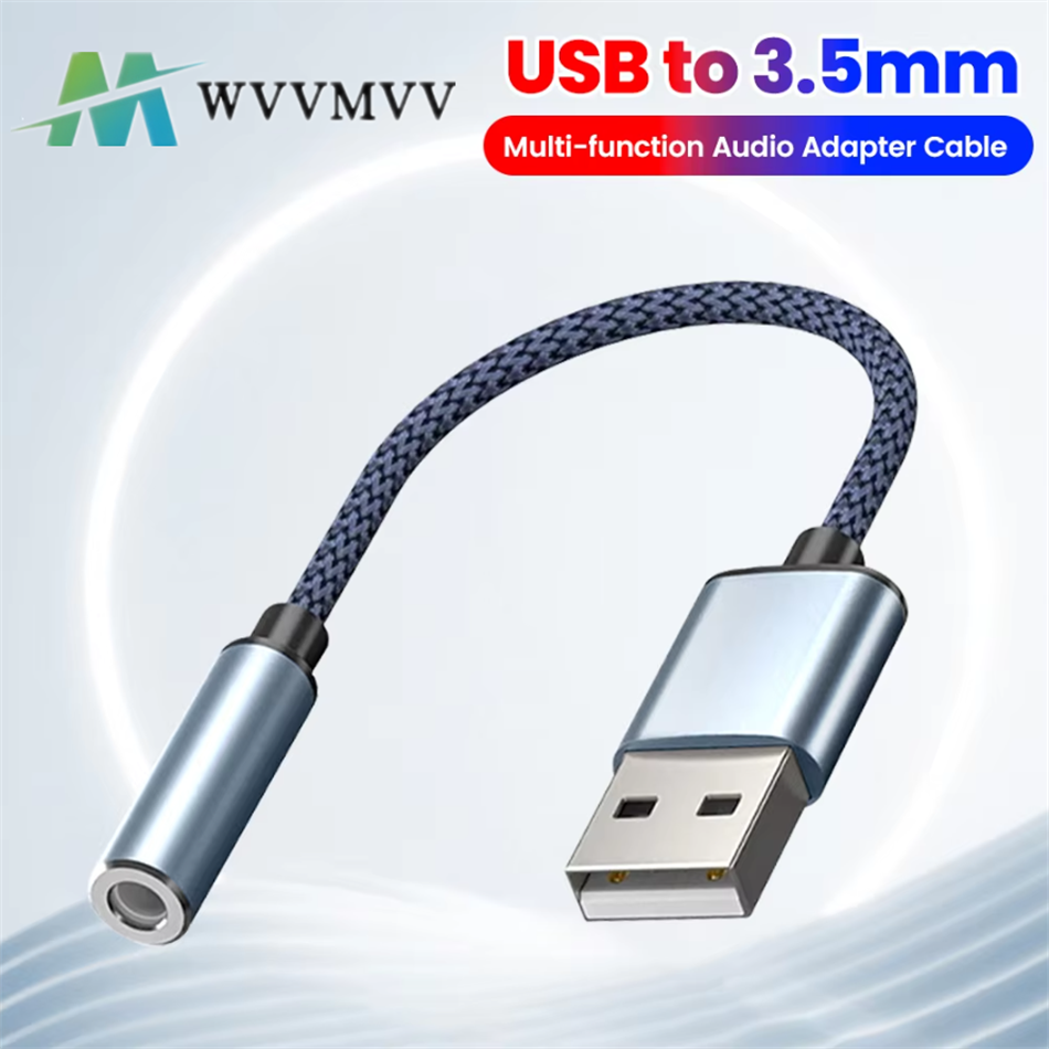 USB to 3.5mm Audio Jack Adapte - Usb Sound Card External review and price