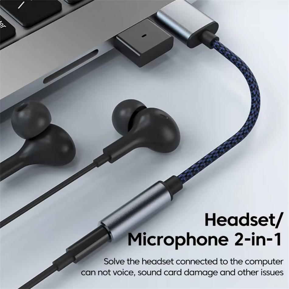 USB to 3.5mm Audio Jack Adapte - Usb Sound Card External review and price